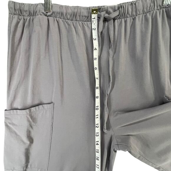 Seed to Style Wide Leg Pants Womens XL Gray Organic Cotton Pockets Slouchy Cozy - Picture 7 of 12